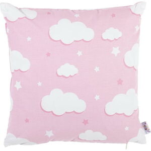 Růžový bavlněný povlak na polštář Mike & Co. NEW YORK Skies, 35 x 35 cm