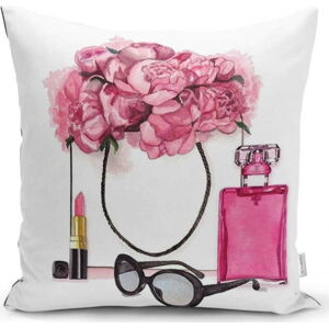 Povlak na polštář Minimalist Cushion Covers Pink Flowers and Perfume, 45 x 45 cm