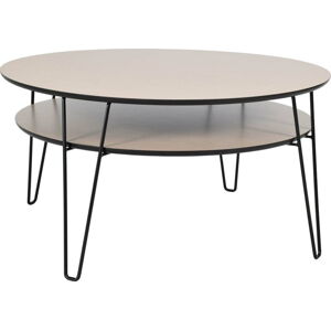 Konferenční stolek s černými nohami RGE Leon, ⌀ 100 cm