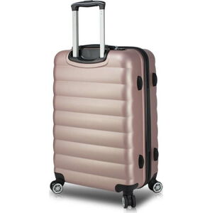 Růžový cestovní kufr na kolečkách s USB portem My Valice COLORS RESSNO Pilot Suitcase