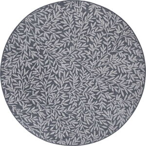 Antracitový kulatý koberec ø 160 cm Twig – Hanse Home