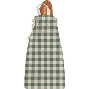 Látková taška na pečivo Linen Couture Linen Bread Bag Green Vichy