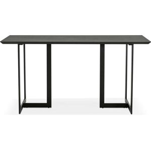 Černý pracovní stůl Kokoon Dorr, 150 x 70 cm