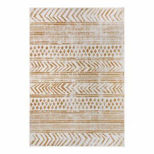 Okrově žluto-bílý venkovní koberec 120x170 cm Biri – NORTHRUGS