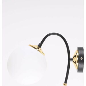 Černo-bílé nástěnné svítidlo ø 15 cm Yoyo – Squid Lighting