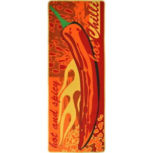 Červený kuchyňský běhoun Hanse Home Hot Chilli, 67 x 180 cm