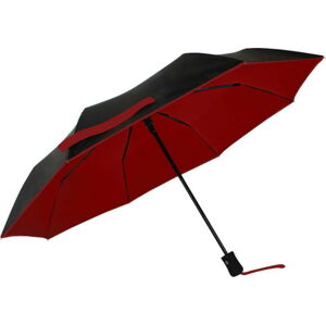Černo-červený větruodolný deštník s UV ochranou Ambiance, ⌀ 97 cm