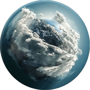 Nástěnná dekorace Styler Ring Clouds, ø 70 cm