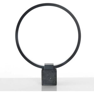 Černá stolní lampa Tomasucci Ring, výška 37 cm