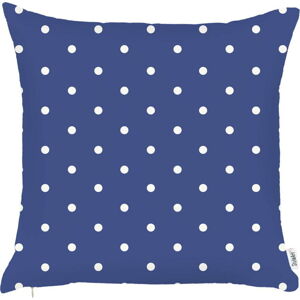 Modrý povlak na polštář Mike & Co. NEW YORK Little Dots, 43 x 43 cm