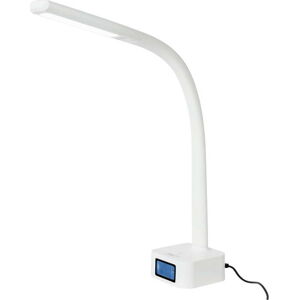 Bílá stolní lampa s LED světlem SULION Nise