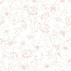 Dětská tapeta 10 m x 50 cm Flowers Botany – Lilipinso