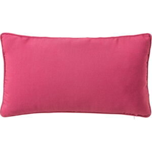 Cyklámově růžový polštář Casa Selección Love, 30 x 50 cm
