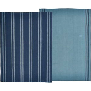 Set 2 modrých utěrek z bavlny Södahl, 50 x 70 cm