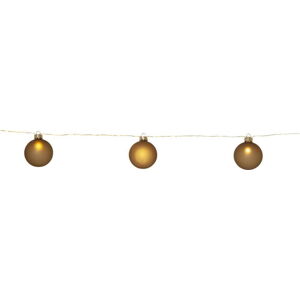 Světelná dekorace s vánočním motivem ve zlaté barvě ø 6 cm Bliss – Star Trading