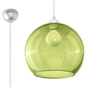 Zelené závěsné svítidlo se skleněným stínidlem ø 30 cm Bilbao – Nice Lamps