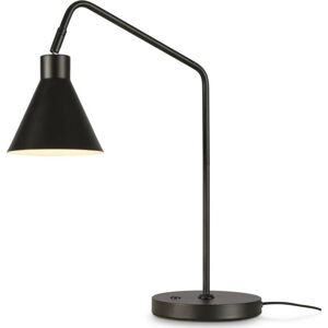 Černá stolní lampa s kovovým stínidlem (výška 55 cm) Lyon – it's about RoMi