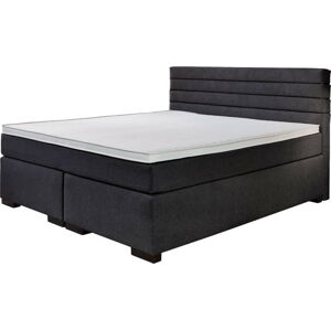 Černá boxspring postel 180x200 cm Kokomo – Rojaplast