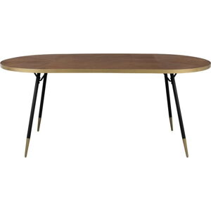 Jídelní stůl s deskou v dekoru jasanového dřeva 90x180 cm – White Label