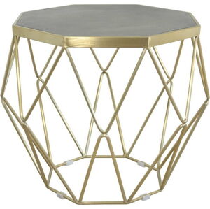 Konferenční stolek s podnožím ve zlaté barvě Livin Hill Glamour, ⌀ 68 cm