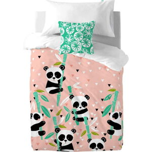 Dětské bavlněné povlečení Moshi Moshi Panda Garden, 140 x 200 cm