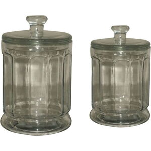 Sada 2 skleněných dóz Antic Line Jar