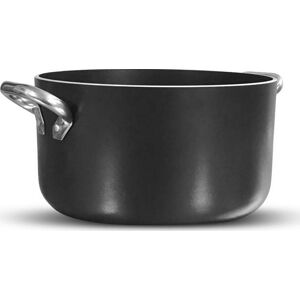 Hliníkový hrnec s nepřilnavým povrchem Pentole Agnelli Al Black, ø 24 cm