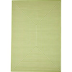 Zelený venkovní koberec Floorita Braid, 160 x 230 cm