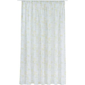 Žluto-bílá záclona 300x260 cm Fairy – Mendola Fabrics