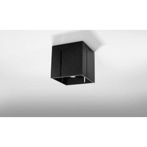 Černé stropní svítidlo s kovovým stínidlem 10x10 cm Pax – Nice Lamps