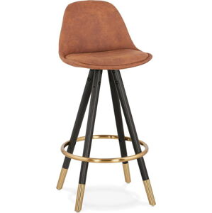 Hnědá barová židle Kokoon Bruce Mini, výška sedáku 65 cm