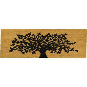 Rohožka z přírodního kokosového vlákna Artsy Doormats Tree Of Life, 120 x 40 cm