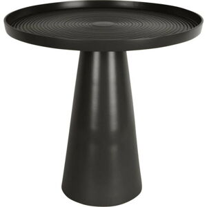 Černý kovový odkládací stolek Leitmotiv Force, výška 37,5 cm