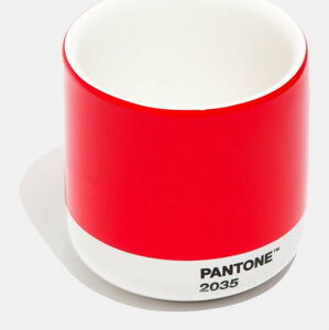 Červený keramický termo hrnek Pantone Cortado, 175 ml