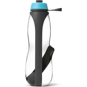 Šedo-modrá sportovní filtrační lahev s binchotanem Black + Blum Eau Good Duo, 700 ml