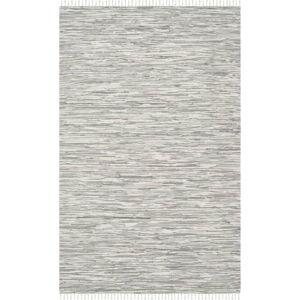 Bavlněný koberec ve stříbrné barvě Safavieh Cabrera, 182 x 121 cm