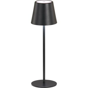 Černá LED stolní lampa s kovovým stínidlem (výška 36,5 cm) Viletto – Fischer & Honsel
