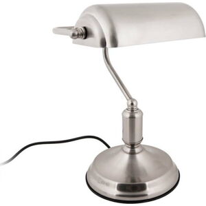 Stolní lampa ve stříbrné barvě Leitmotiv Bank