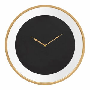 Černé nástěnné hodiny Mauro Ferretti Fashion, ø 60 cm