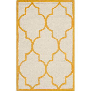 Oranžový vlněný koberec Safavieh Everly, 152 x 91 cm