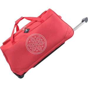 Červená cestovní taška na kolečkách GERARD PASQUIER Miretto, 45 l
