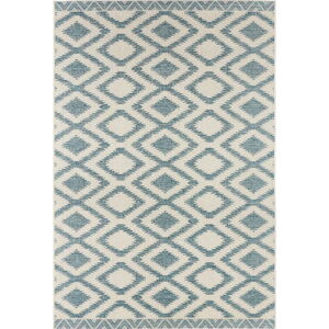 Modro-krémový venkovní koberec NORTHRUGS Isle, 70 x 140 cm