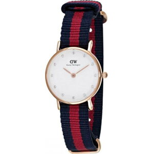 Dámské s ciferníkem růžovozlaté barvy Daniel Wellington Oxford Gold, ⌀ 26 mm