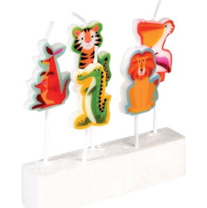 Dortové svíčky v sadě 5 ks Colourful Creatures – Rex London