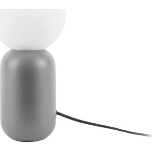 Světle šedá stolní lampa Leitmotiv Gala, výška 32 cm