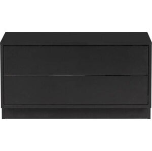 Černý TV stolek z borovicového dřeva 75x40 cm Finca – WOOOD