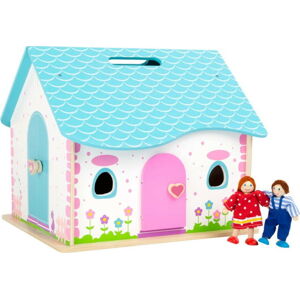 Dětský dřevěný skládací domeček Legler Doll