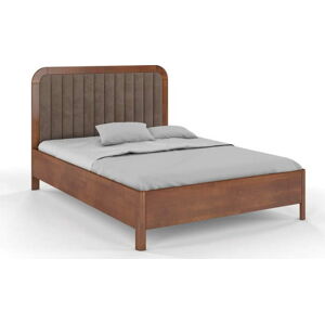 Karamelově hnědá dvoulůžková postel z bukového dřeva Skandica Visby Modena, 120 x 200 cm