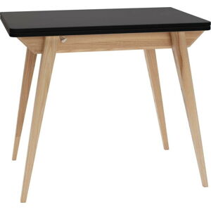 Rozkládací jídelní stůl s černou deskou 65x90 cm Envelope – Ragaba