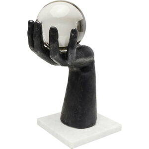 Dekorativní socha Kare Design Ball Hand, výška 31 cm